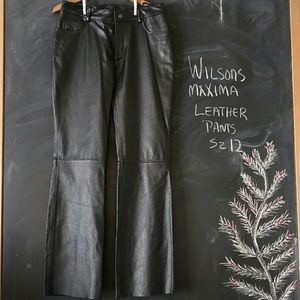 New Wilsons Leather Maxima Pants Sz 12 Black